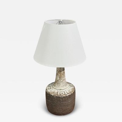  Sejer Keramikfabrik Fridtjof Sejersen Table Lamp Brown Ceramic Denmark 1960s