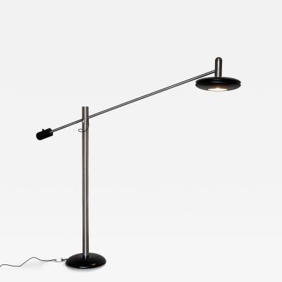  Selenova Large Floor Lamp with Long Arm attributed to Selenova Italy Mid 20th Century