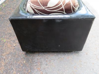  Selig Furniture Co Handsome Pair of Signed Selig Cube Lounge Chairs Mid Century Modern