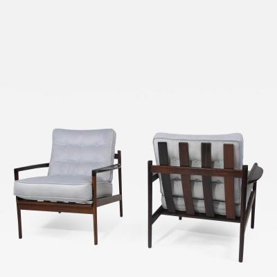  Selig Furniture Co IB Kofoed Larsen Rosewood Lounge Chairs