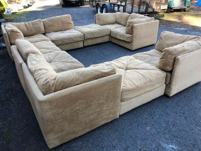  Selig Furniture Co Magnificent 10 Piece Milo Baughman style Cube Sectional Sofa Selig Mid Century