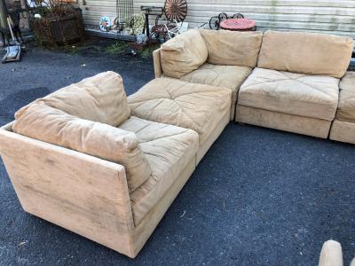  Selig Furniture Co Magnificent 10 Piece Milo Baughman style Cube Sectional Sofa Selig Mid Century