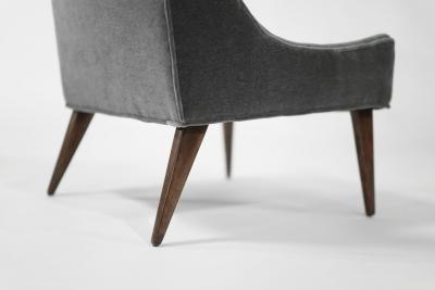  Selig Furniture Co Set of Slipper Chairs by Selig in Plush Mohair C 1950s