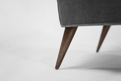  Selig Furniture Co Set of Slipper Chairs by Selig in Plush Mohair C 1950s