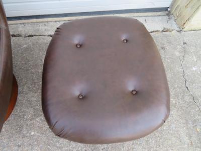  Selig Furniture Co Wonderful Selig Swivel Egg Lounge Chair with Ottoman Mid Century Modern