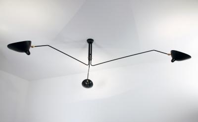  Serge Mouille USA Serge Mouille Ceiling Lamp 3 Rotating Arms AVAILABLE OCTOBER 10