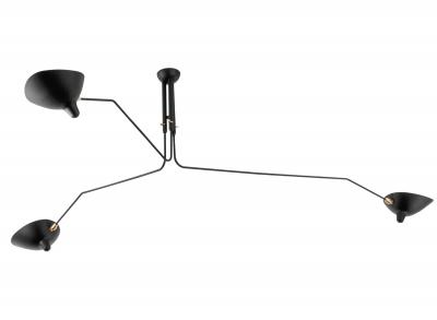  Serge Mouille USA Serge Mouille Ceiling Lamp 3 Rotating Arms AVAILABLE OCTOBER 10