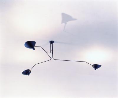  Serge Mouille USA Serge Mouille Ceiling Lamp 3 Rotating Arms AVAILABLE OCTOBER 10