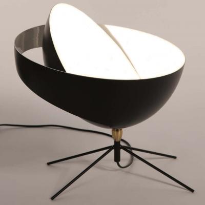  Serge Mouille USA Serge Mouille Saturn Table Lamp in Black