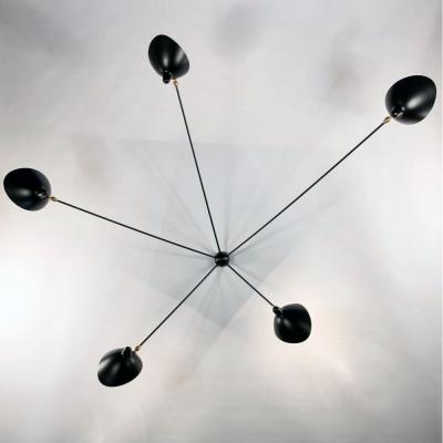 Serge Mouille USA Serge Mouille Spider Sconce in Black 5 Arms AVAILABLE OCTOBER 10