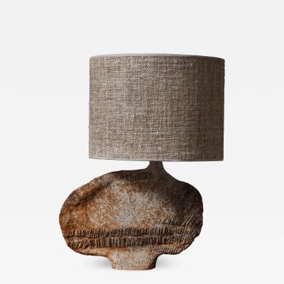  Serre Morizot Ceramic Table Lamp Signed and Dated Serre Morizot