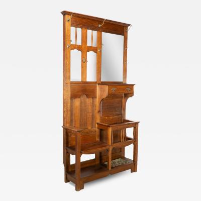 Shapland Petter Shapland Petter A Good Arts Crafts Oak Hallstand
