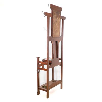  Shapland Petter Shapland Petter A Nice Quality Simple Arts Crafts Oak Hallstand