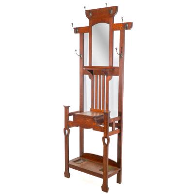  Shapland Petter Shapland Petter A Nice Quality Simple Arts Crafts Oak Hallstand