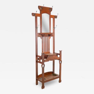  Shapland Petter Shapland Petter A Nice Quality Simple Arts Crafts Oak Hallstand