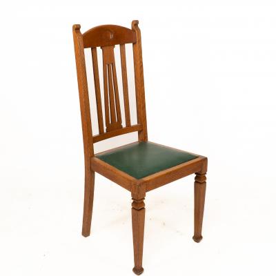  Shapland Petter Shapland Petter A Set of Four Arts Crafts Oak Dining Chairs