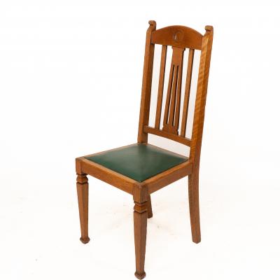  Shapland Petter Shapland Petter A Set of Four Arts Crafts Oak Dining Chairs