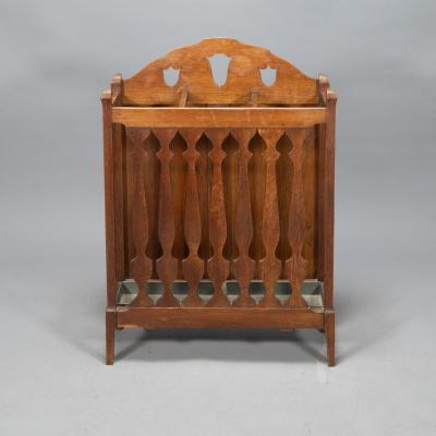 Shapland Petter Shapland Petter of Barnstaple An Arts Crafts Oak Umbrella Stand