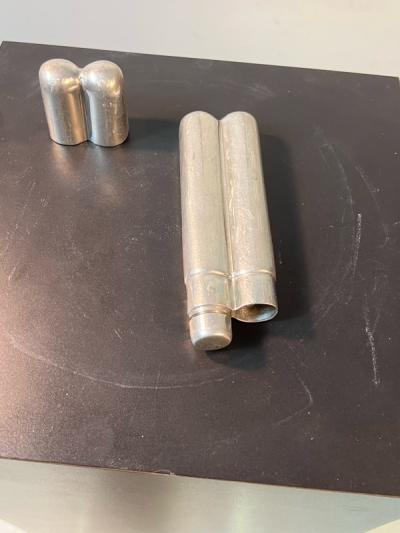  Sheffield 1930s SHEFFIELD HALLMARKED CIGAR HOLDER FLASK