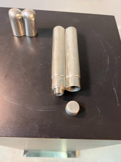  Sheffield 1930s SHEFFIELD HALLMARKED CIGAR HOLDER FLASK