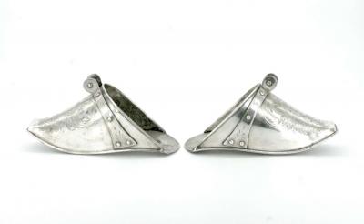  Sheffield 19th Century English Plate Pair Wall Sconce Vase