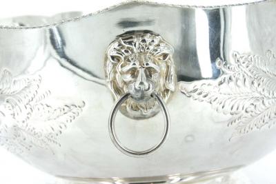  Sheffield Large English Sheffield Punch Bowl Cooler