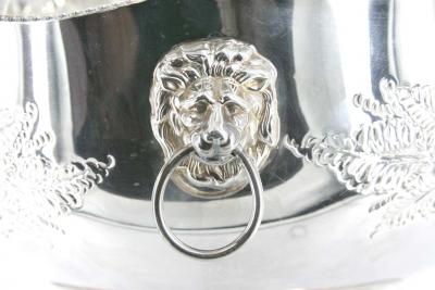  Sheffield Large English Sheffield Punch Bowl Cooler