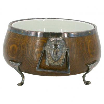  Sheffield Old English Oak Porcelain Centerpiece Bowl