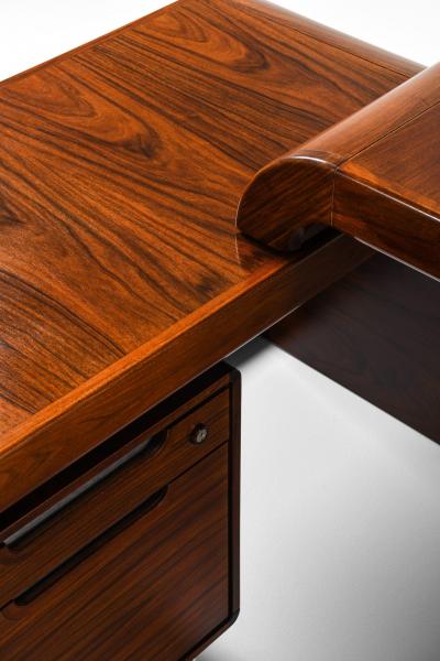  Sibast M bler Executive Desk in Rosewood and Steel by Posborg Meyhoff 1970s