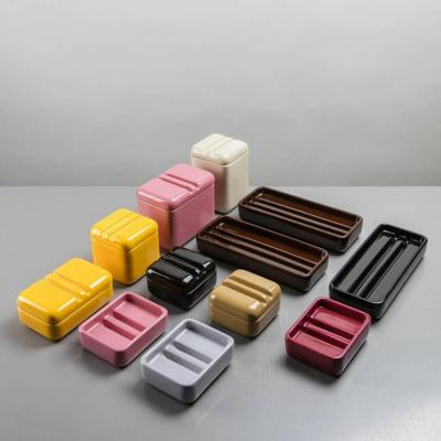  Sicart Set of 8 Ceramic Centerpieces by Angelo Spagnolo for Sicart
