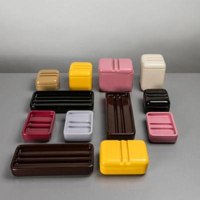  Sicart Set of 8 Ceramic Centerpieces by Angelo Spagnolo for Sicart