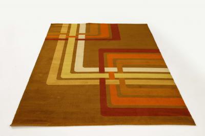 Sidera Multicolored Wool Italian Carpet or Rug by Sidera 1970 Italy