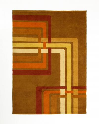 Sidera Multicolored Wool Italian Carpet or Rug by Sidera 1970 Italy
