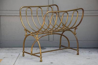  Siegel Paris Unique Solid Brass Fireplace Wood Rack by Siegel Paris