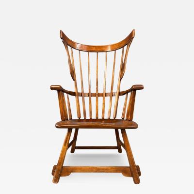  Sikes Chair Company Grand Windsor Chair by Herman de Vries for The Sikes Company of Buffalo
