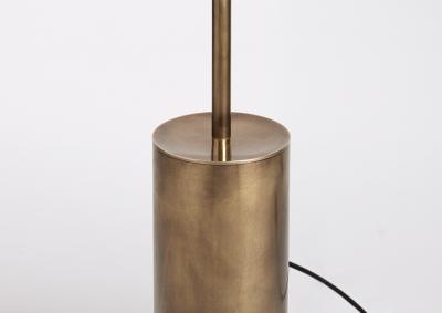  Silvio Mondino Studio Grandine Aged Five Lights contemporary Floor Lamp Aged Brass Handblown Glass
