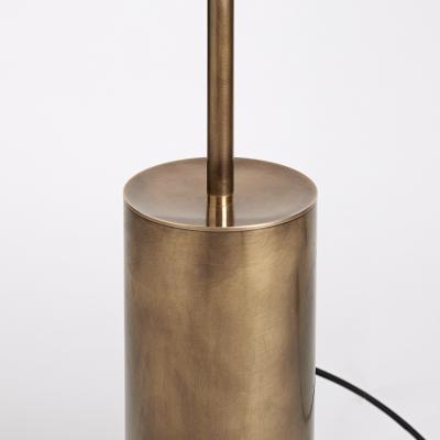  Silvio Mondino Studio Grandine Three Lights Aged Brushed Brass Minimal Sculptural Floor Lamp