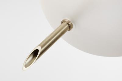  Silvio Mondino Studio Nuvola BOLD One Light Pendant Stardust White Blown Glass Leather Brass