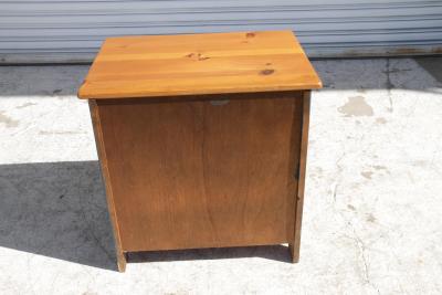  Simmons Company Furniture Vintage White Clad Oak Wood Ice Box Nightstand Cabinet Chest End Table