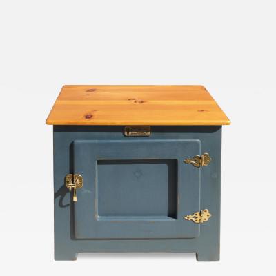  Simmons Company Furniture Vintage White Clad Oak Wood Ice Box Nightstand Cabinet Chest End Table
