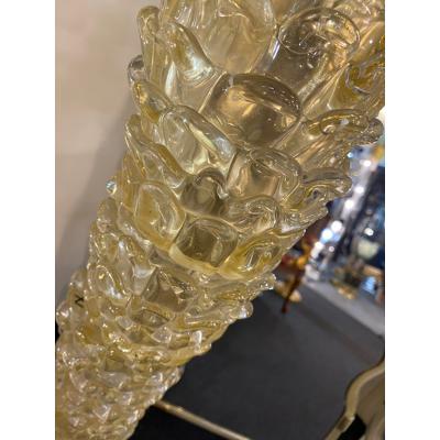 SimoEng 70s Vintage Palm Murano Glass Floor Lamp