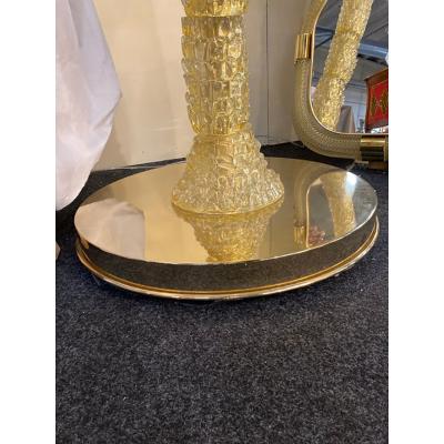 SimoEng 70s Vintage Palm Murano Glass Floor Lamp