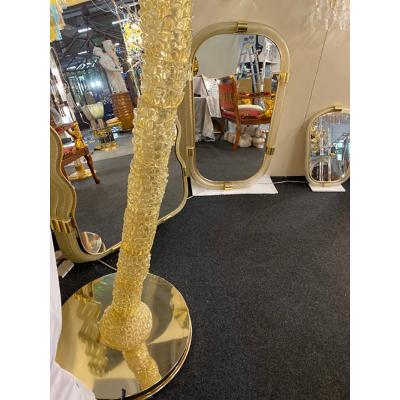 SimoEng 70s Vintage Palm Murano Glass Floor Lamp