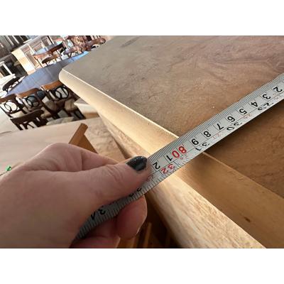  SimoEng 800 Empire Style Desk Chest of Drawers in Natural Burl Wood on Ash