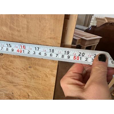  SimoEng 800 Empire Style Desk Chest of Drawers in Natural Burl Wood on Ash