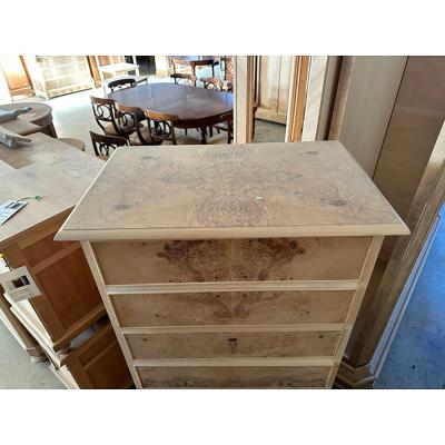  SimoEng 800 Empire Style Desk Chest of Drawers in Natural Burl Wood on Ash