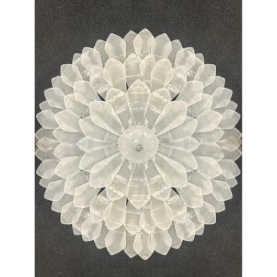  SimoEng Artistic Sanded Glass Flush Mount by Simoeng for Simoeng