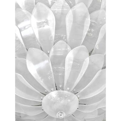  SimoEng Artistic Sanded Glass Flush Mount by Simoeng for Simoeng