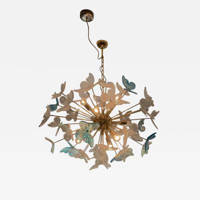  SimoEng Butterfly chandelier sputnik murano glass italian handmade