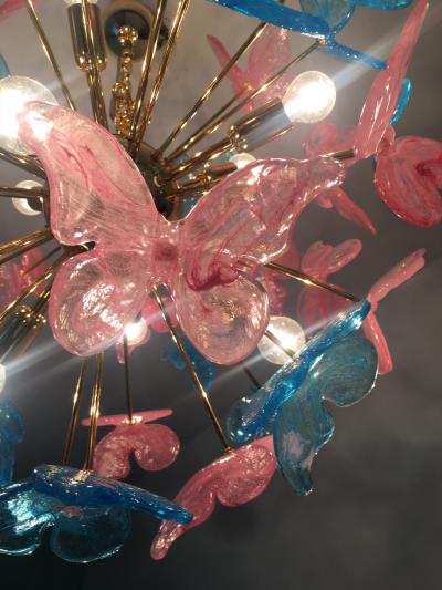  SimoEng Butterfly chandelier sputnik murano glass italian handmade